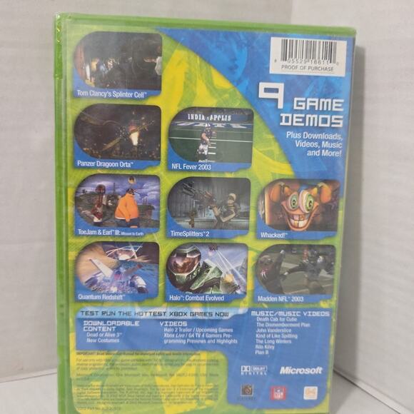 XBOX Exhibition: Demo Disc Volume 1 Vol 1 New Factory Sealed Halo 9 Games Rare - Picture 2 of 3